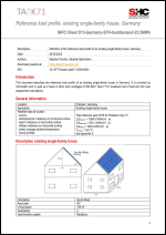 Reference load profile, existing single-family house, Germany